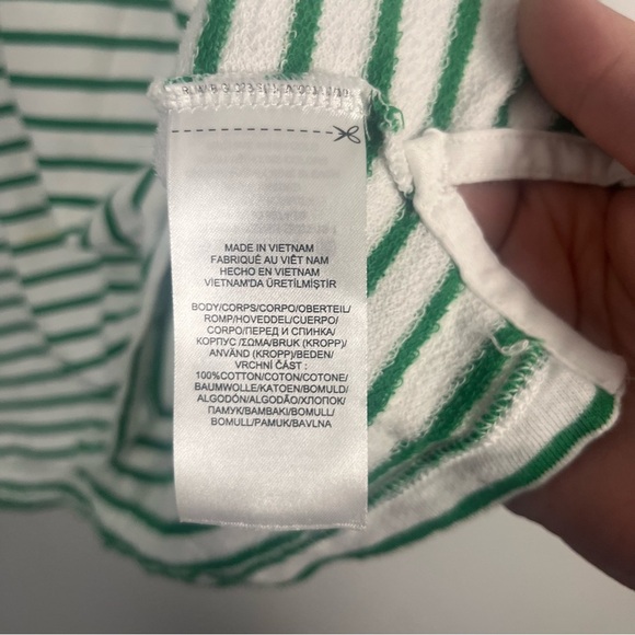 LAUREN RALPH LAUREN Women's Striped French Terry Sweatshirt Top TEDO size large - Picture 4 of 6